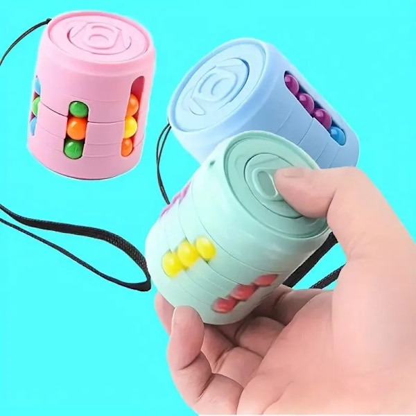 Flera funktioner Fidget Spinner Magic Colorful Beans Finger Spinning Lättrar Stress Dekompression Verktyg
