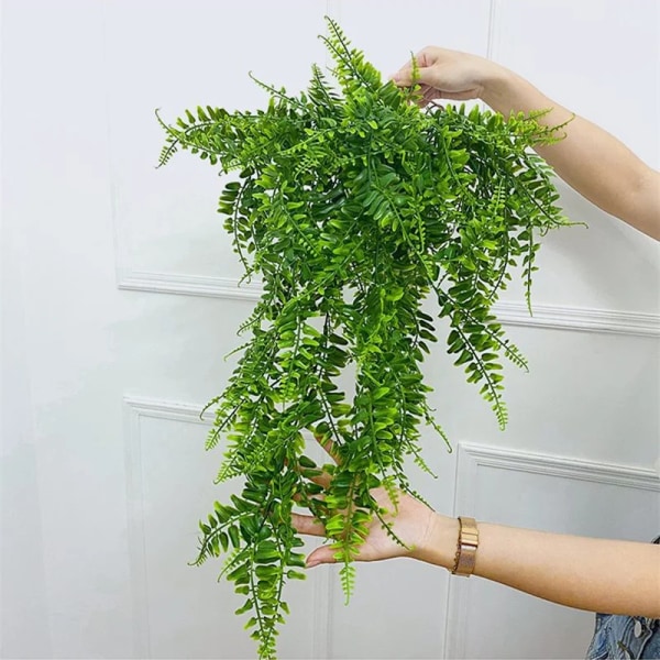 90 cm persisk bregne blader vinstokker hjem rom innredning hengende kunstig plante plast blad