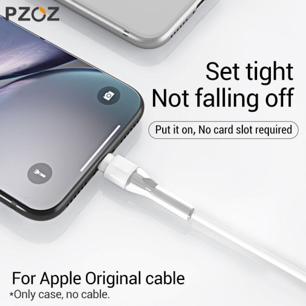 PZOZ 2st kabel skydd för iPad iPhone laddare USB typC original kabel för iPhone 11 8 7 6s plus 5 kabel skydd surround