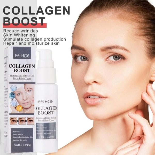 30ml Collagen Boost Anti-Aging Serum Mørke Pletter Fjernelse Rynke Ansigt Bleg Plet Mørk Plet Korrektor Serum