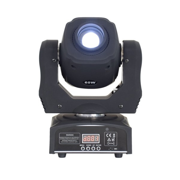 Mini Spot 60W LED liikkuva pää valo  Gobos lava efekti DMX512 juhla valot