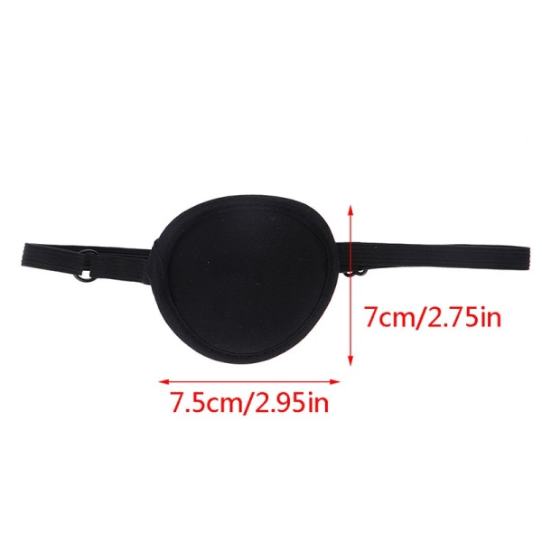 Sort Pirat Eye Patch Enkelt Eye Patch Eyepatch One Eye