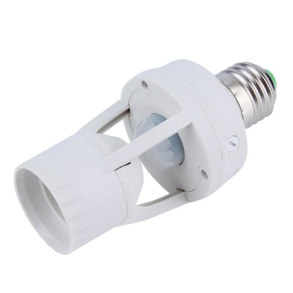 E27 Rörelsesensor Ljus Switch 100-240V Rörelsedetektor E27 Bas Lampa hållare