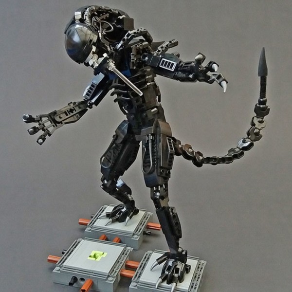 Prometheus Aliens Vs Predator Space Aliens Figur Mech Model Bygning Klodser Klodser Legetøj til barn