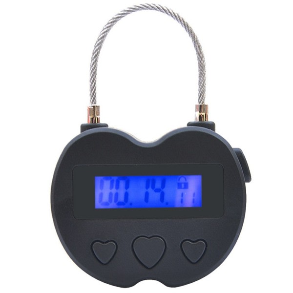 Smart Time Lock LCD Display Time Lock Vattentät USB Uppladdningsbar Tillfällig Timer