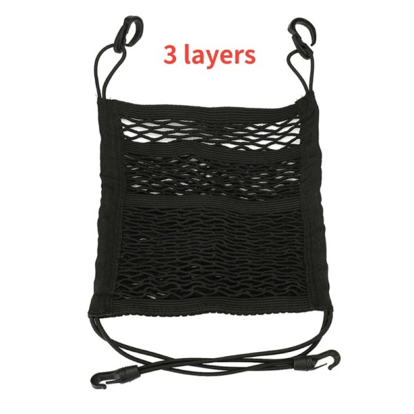 Bil Nett Arrangør Standard Mellom Sete Mesh Lagring Nett med lommer Foran Sete Hund Barriere