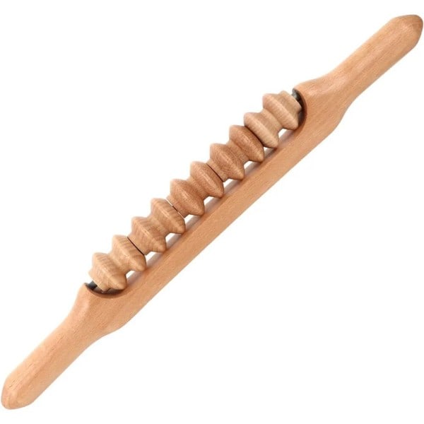 Professionel Træ Bøg Gua Sha Massage Værktøj Stick Massager til Blødt Tissue Release