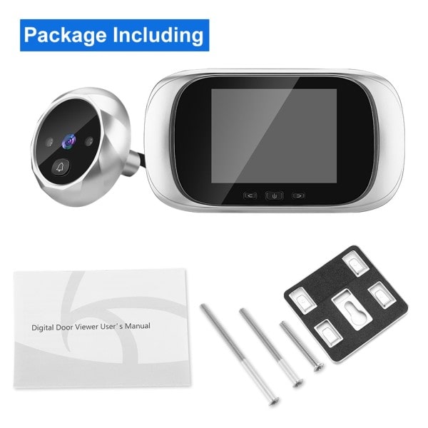 2,8 tum LCD Digital Titthål Dörrklocka 90 Degree Dörr Ögon Dörr Viewer Kamera Natt Vision Foto Dörr Ring Monitor