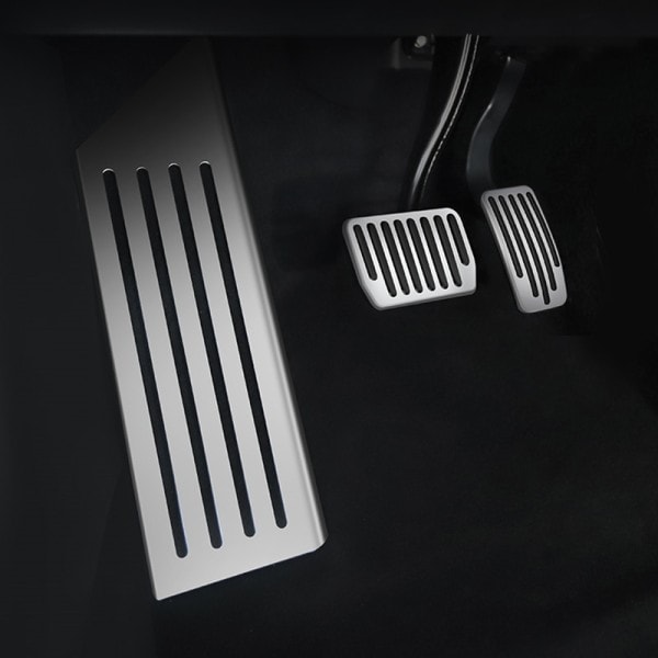 Aluminium legering fot pedal for tesla modell 3 y akselerator gass drivstoff brems pedal rest pedal pads matter deksel