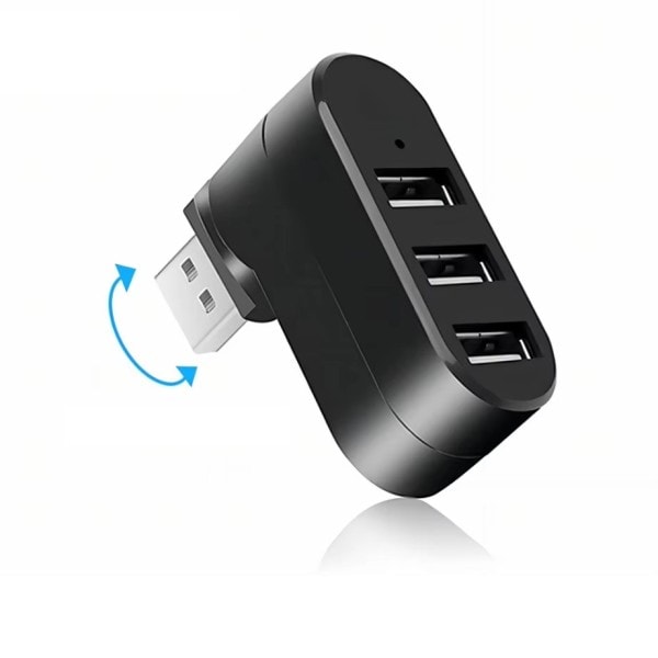 USB keskitin 2.0 sovitin kierto nopea U levy lukija jakaja 3 porttia