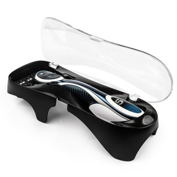 Bærbar rejse barberkniv holder beskytter etui til manuel barberkniv