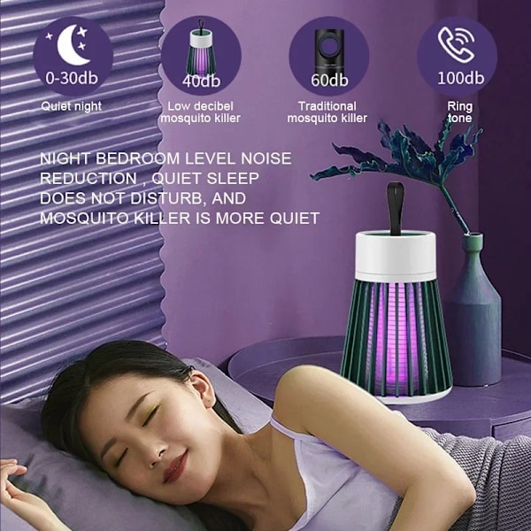 UV Mygg Lampe USB Lade Anti Mygg Lampe Pest Kontroll Lampe(Nei Batteri)