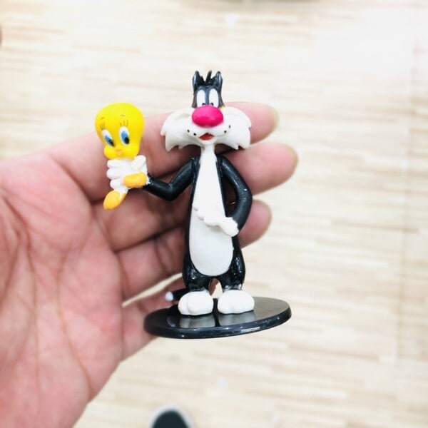 Söt Looney Tunes Bugs Bunny PVC Dockor Djur Kanin Anka Modell action leksak set