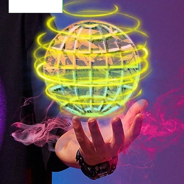 Flygande Ball Boomerang Flyorb Magic Med LED Lights Drone Hover Ball