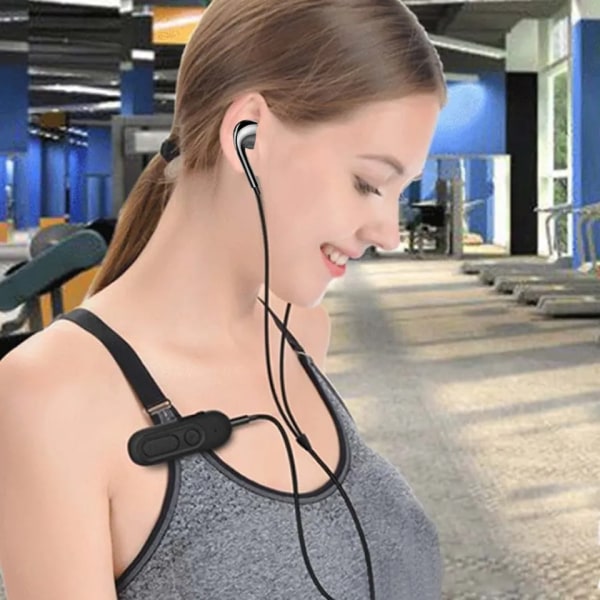 Clip On Bluetooth Headset Med Mikrofon Stereo Subwoofer Bluetooth Øretelefon