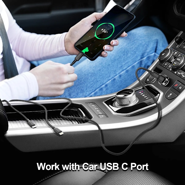 3 i1 laddning kabel multi usb port fler usb laddning sladd typ C mikro laddare mobil telefon kabel