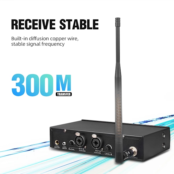 Debra ER-102 UHF Singal Channel In Ear  Scen Monitor Trådlöst System Med Flera Sändare För Små Scen Föreställningar