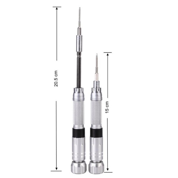 Liten Skruvmejsel Set 23 st med 22 bitar,Professional S2 Reparation Verktyg Kit
