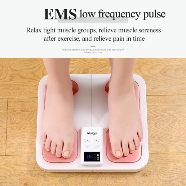 Fod Cirkulation EMS & TENS Nerve Muskel Massager Elektrisk Fod stimulator Forbedrer Cirkulation