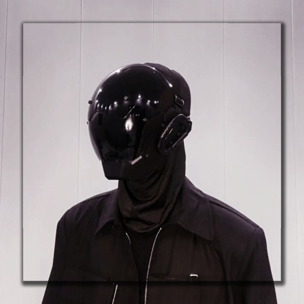 Cyberpunk Mask Rollspel Cosplay Robocop of the Future Futuristic Cool Standard Modell Science Fiction för Halloween Party