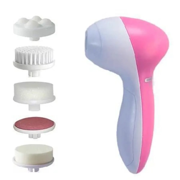 Elektrisk ansiktsrengöring 5 IN 1 ansiktsrengöring borste tvätt maskin spa hudvård massager pormaskar rengöring ansiktsrengöring verktyg