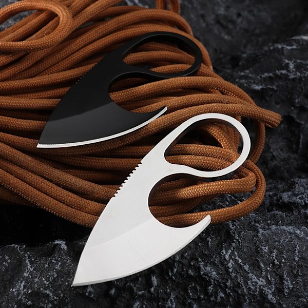Praktisk K Slire Ring Ornament Utpakking Essential Kniv Rustfritt Stål Daglig Bærbar Utendørs Kniv