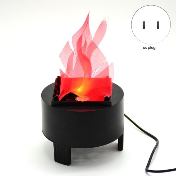 LED brann flamme effekt lys kunstig elektrisk flimmer bål lampe