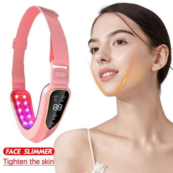 Kasvohoito Lifting Laite LED Photon Therapy Kasvohoito Laihentava Värinä Hieronta Kaksois Leuka