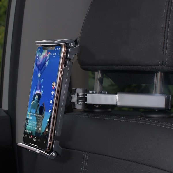 Bil rygg sete hodestøtte telefon holder uttrekkbar nettbrett stativ bak pute justering brakett