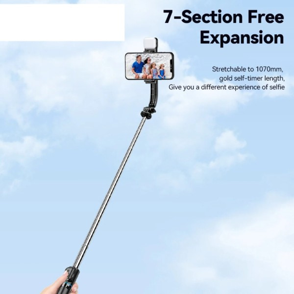Selfie Stick tutkinto valokuvan pidike pidennetty jalusta Live lähetys tuki kaikki mobiili puhelimet