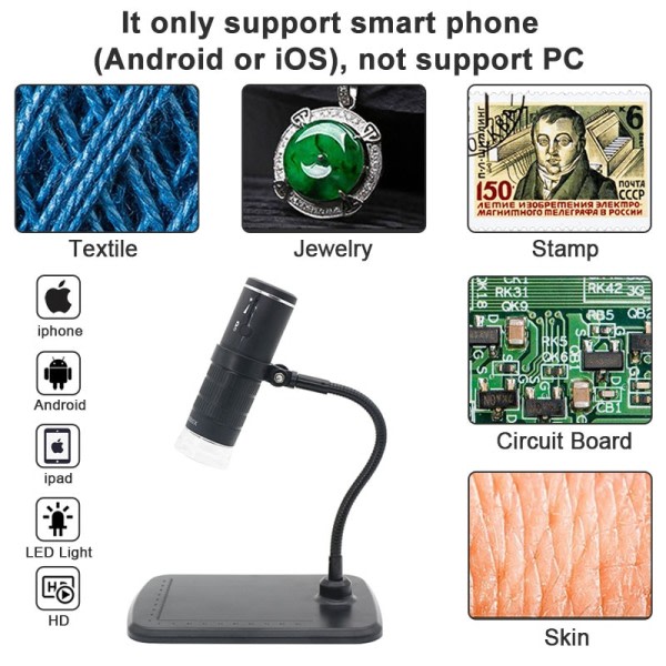 1000X Digital Mikroskop HD 1080P LED USB WiFi Mikroskop
