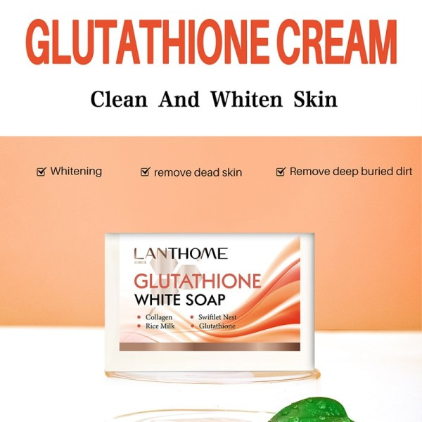Glutation Skin Whitening Tvål Hand Tvål Lighten Mörk Underarm Ben Ta bort Död Skin