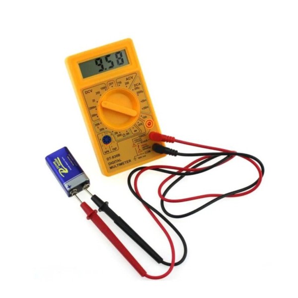 Dt-830 Dcv Dca Diod Digital Multimeter Acv Med 9v batteri