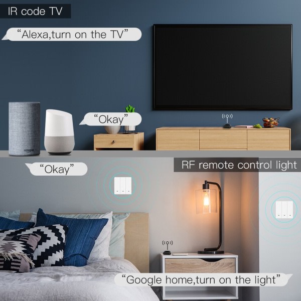 Universal Remote Controller RF Appliances Appliances Tuya Smart Life App Voice Control via Alexa Google Home