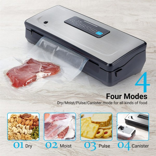 Vacuum Sealer Förpackning Maskin För Mat Förvaring Hushåll Vacuum Mat Packer Sous Vide Vacuum påse Rullar