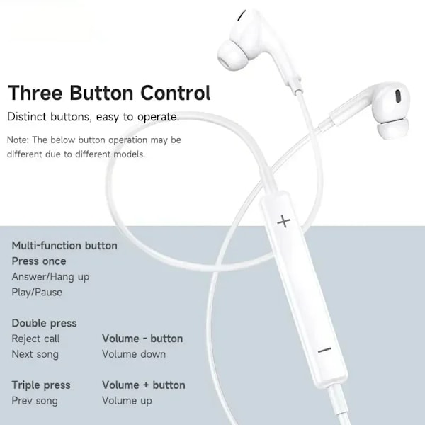 Øretelefoner For Apple iPhone 14 Pro Max Lightning Hodetelefoner
