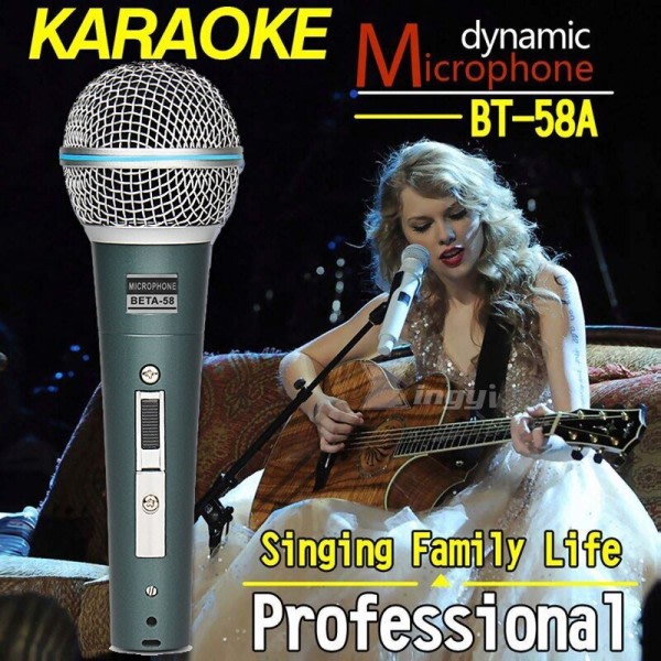 Handhållen Trådbunden Mikrofon Professionell Karaoke Scen Använd Mik Dynamisk Mikrofon High End Dynamiska mikrofoner