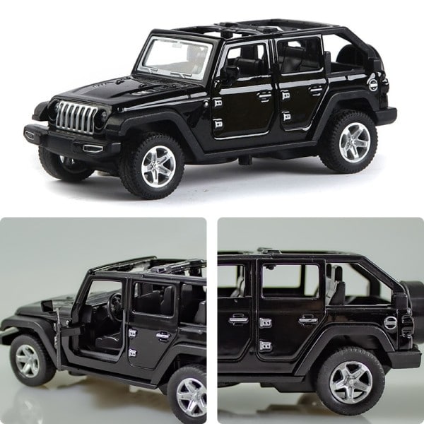 JEEPS Wrangler metalliseos auto malli simulaatio maasto lelu ajoneuvo koriste koristeet veto takaisin lelut auto