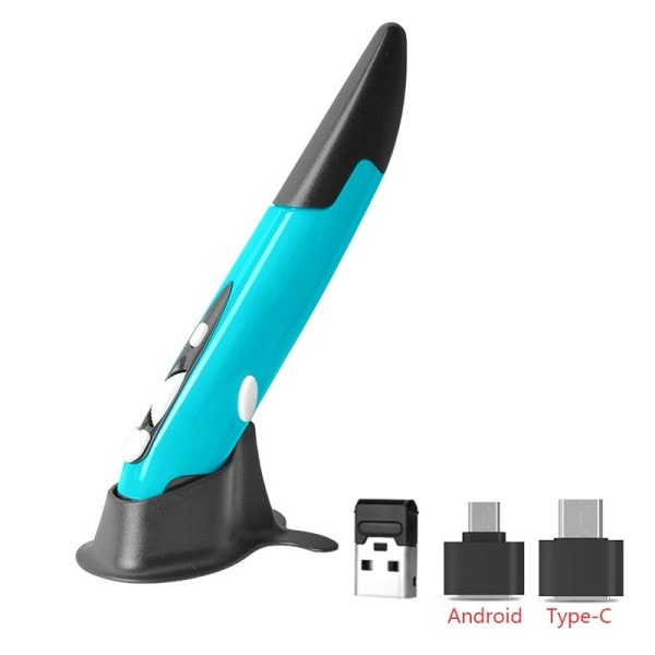 2,4G trådløs mus pen personlighed kreativ lodret penneformet stylus batteri mus