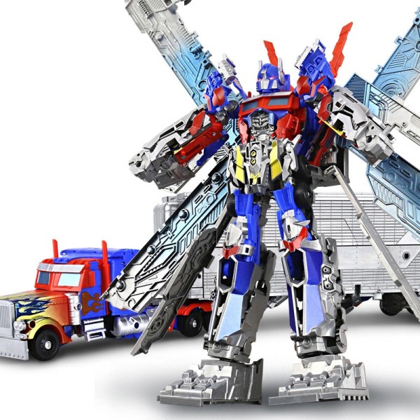 Stor Størrelse 52 cm Robot Bil Legetøj Transformation Model Deformation Container Lastbil  Action Figur