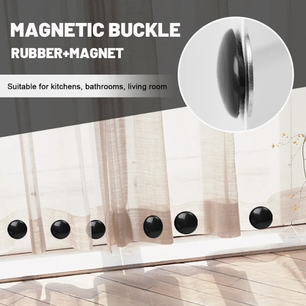 Starka magnetiska gardiner vikter vindtät dusch gardiner magnet spänne balkong gardiner tyg vikter för draperi duk
