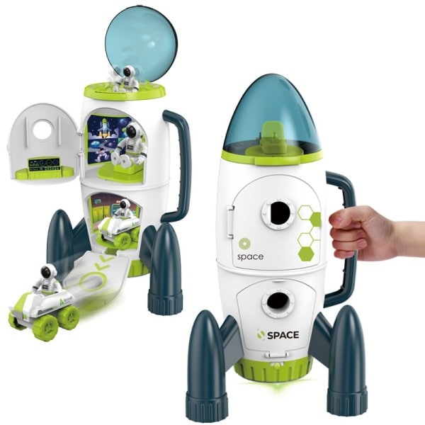 Puslespill Acousto Optikk Space Leker Space Modell Air Force Shuttle Space Station Rakett Aviation Series Toy