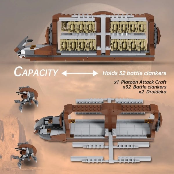 Space Film Krig Platoon Angrep Byggeblokker Set Maskin og Destroyer Robot Klosser Leker