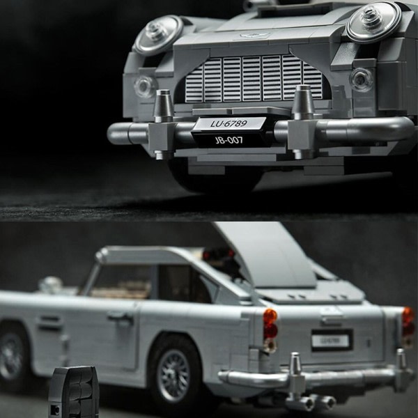 Teknisk James Bond DB5 Aston Martin Classic Bil Bygningsblokker Leker For barn