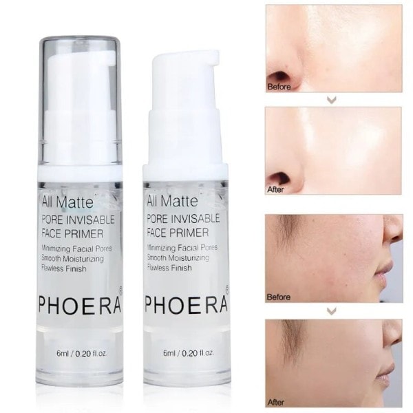 Flytende Matt Face Base Primer Transparent Usynlig Pore Makeup Fine Lines Oil-control Facial Cream Brighten Foundation