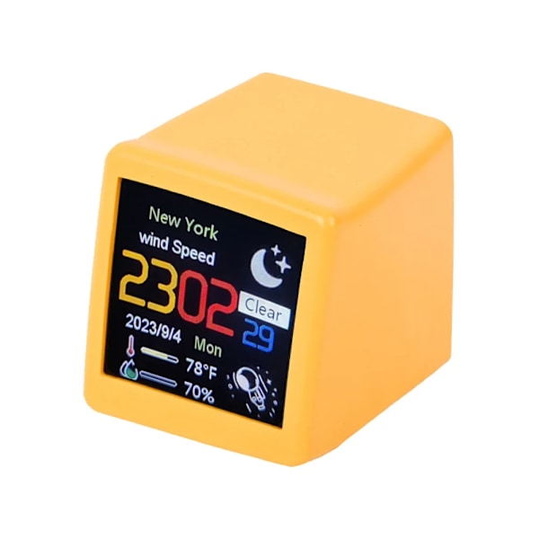 Mini Smart WiFi Väderstation Klocka för Spelrum