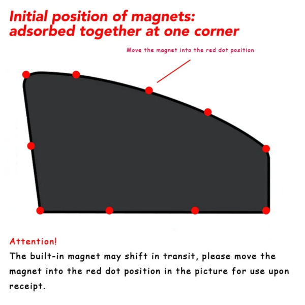 Universal Bil Solskydd Fönster 10 Magnetiskt Sug Solskydd Värme Isolering Duk Kåpa Solskydd