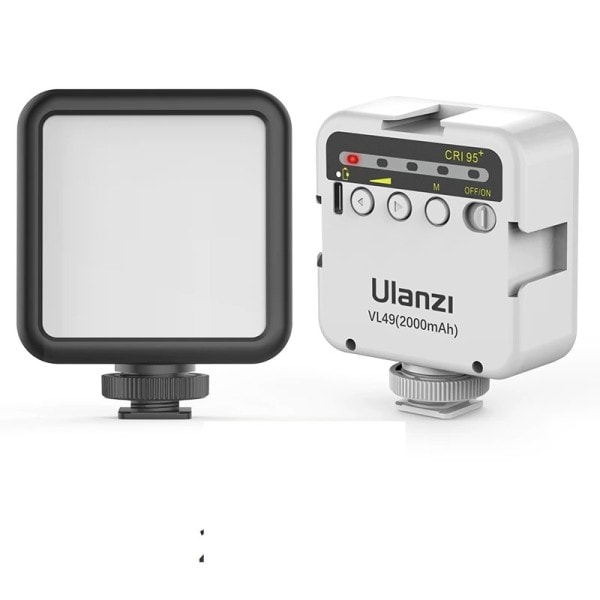 Mini LED Video Kontor Lys 2000mAh 5500K Zoom Lys Fotografisk Belysning U Lys Vlog Fyld Lys