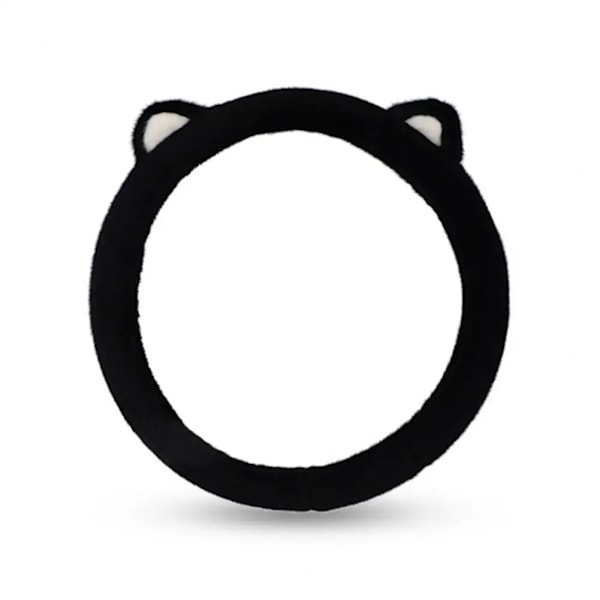 Fluffig Ratt Hjul Kåpa För Kvinnor Söt Katt öron Plysch Handtag Kåpa