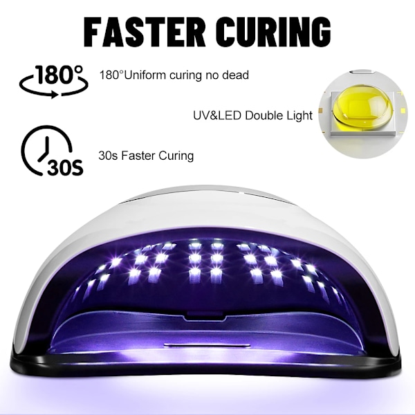 320W 72LEDs Kraftfull Spik Torktumlare Med Stor Touch Skärm LED Spik Lampa